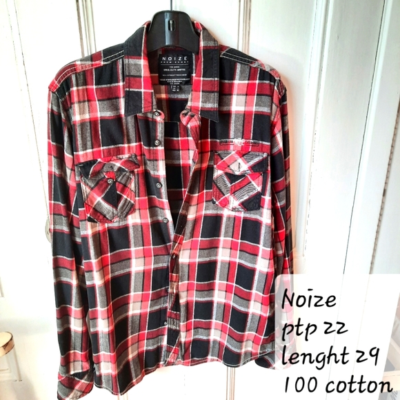 SOLD JEN'S BUNDLE black and red really comfy long short by Noize size L - Picture 1 of 7